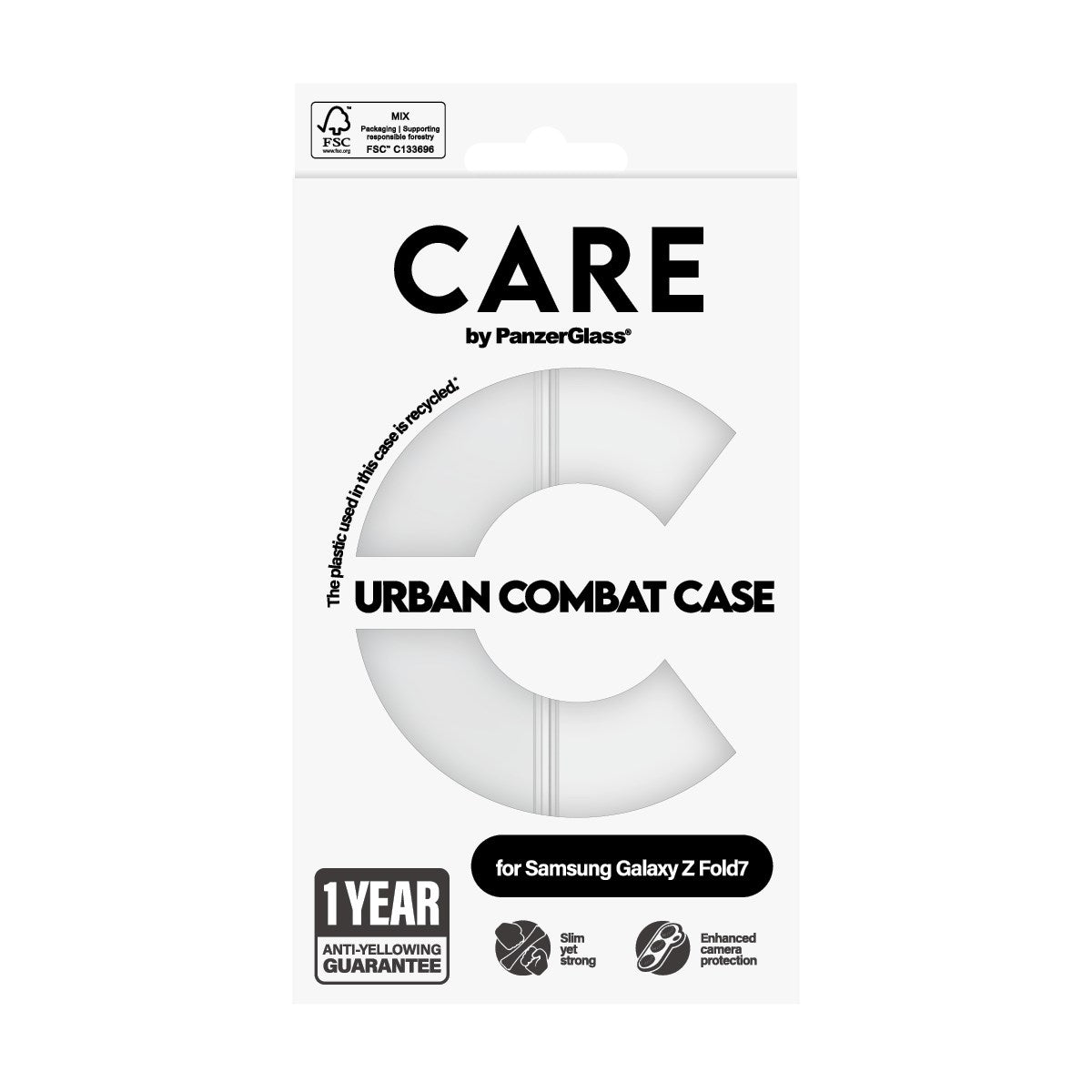 CARE by PanzerGlass® Flagship Case Urban Combat m. Klarer Rahmen Samsung Galaxy Z Fold7